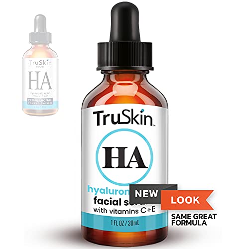 TruSkin Hyaluronic Acid Serum for Face with Vitamin C, Vitamin E and Green Te...