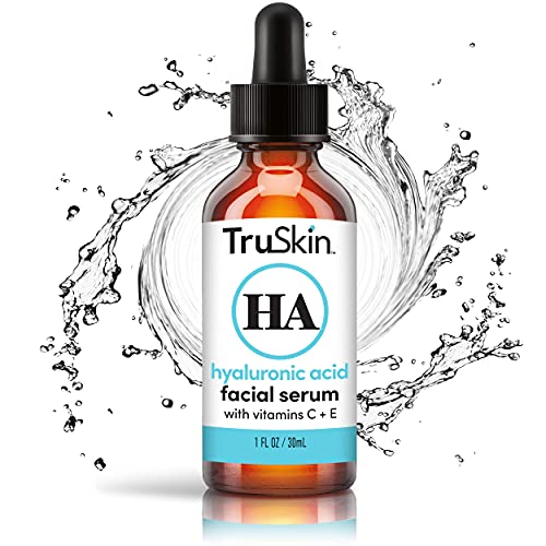 TruSkin Hyaluronic Acid Serum for Face with Vitamin C, Vitamin E and Green Te...