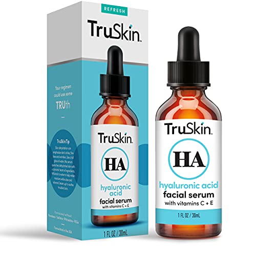 TruSkin Hyaluronic Acid Serum for Face with Vitamin C, Vitamin E and Green Te...
