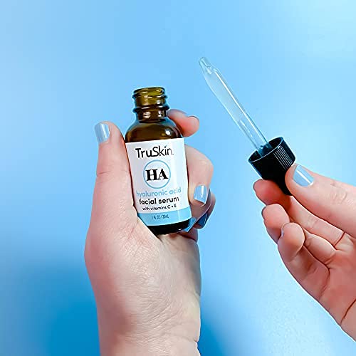 TruSkin Hyaluronic Acid Serum for Face with Vitamin C, Vitamin E and Green Te...