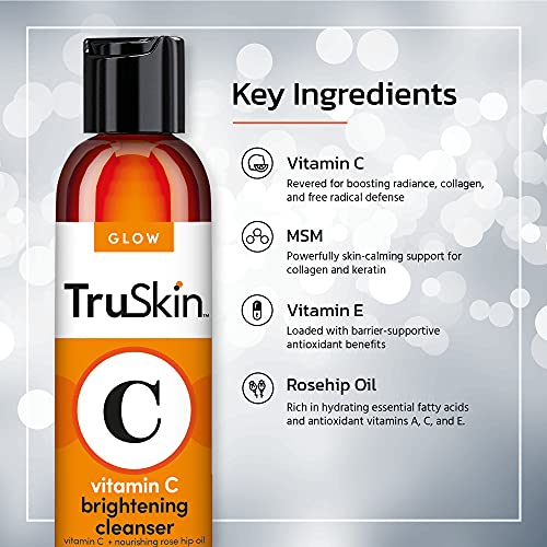TruSkin Vitamin C Facial Cleanser, Brightening Anti-Aging Face Wash Blend inc...