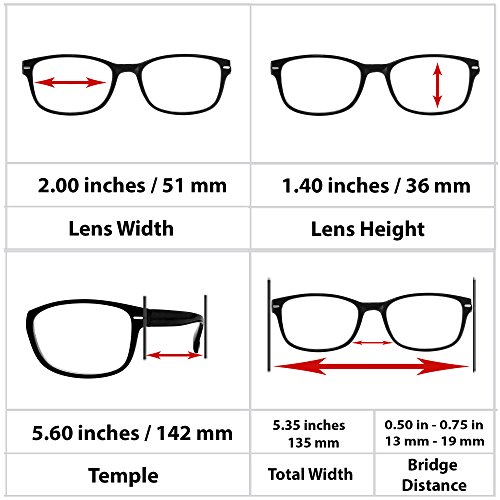 Reading Sunglasses - HP9505 - 2 PACK - 1 Sun Black - 1 Sun Tortoise -1.75