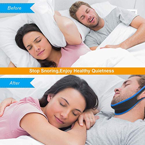 Anti Snoring Chin Strap for Sleep, Stop Snoring Chin Strap for Cpap Users, Ad...