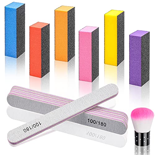 Nail Buffers Blocks, TsMADDTs 13pcs Nail Files and Buffers Sanding Buffer for...
