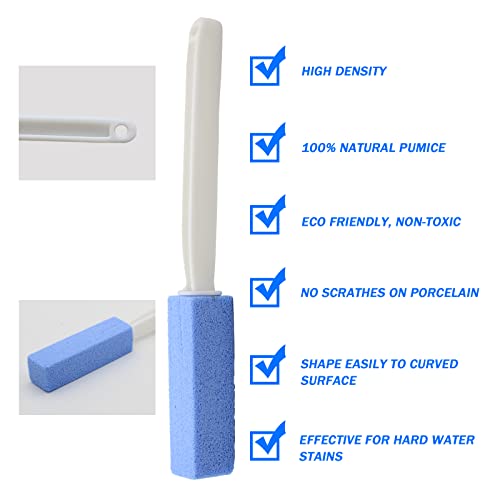 Pumice Stone for Toilet Cleaning, Toilet Bowl Pumice Cleaning Stone with Extr...