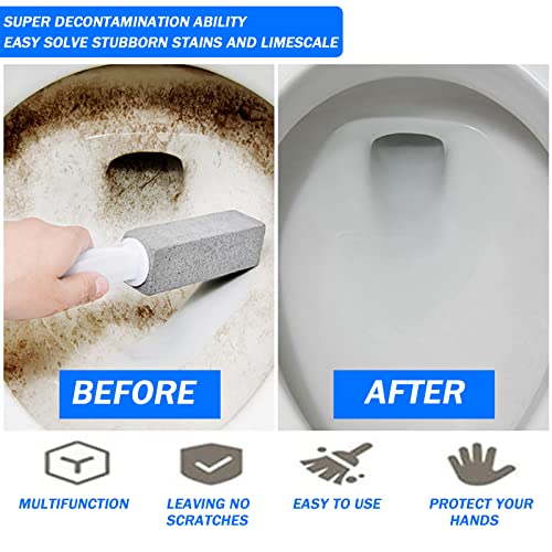 Pumice Stone for Toilet Cleaning, Toilet Bowl Pumice Cleaning Stone with Extr...