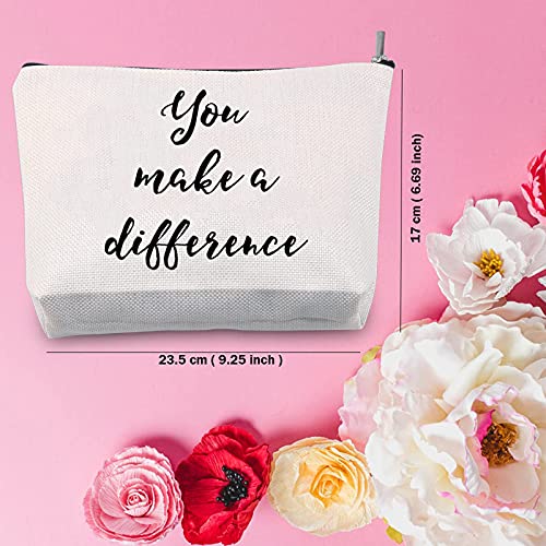 TSOTMO OT Occupational Therapy Cosmetic Bag You Make A Difference OT Makeup B...