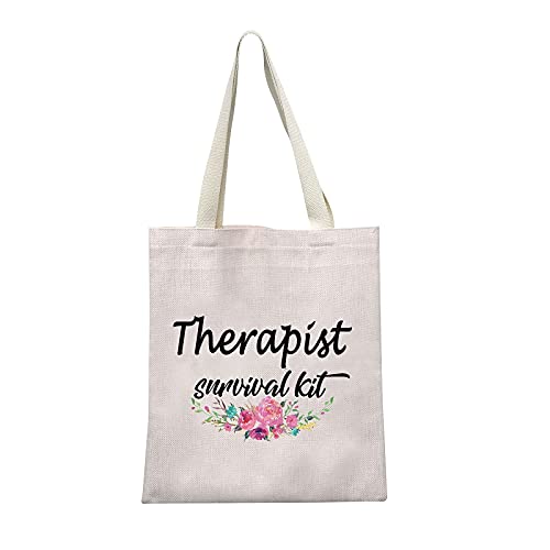 TSOTMO Psychology Gifts Therapist Gifts Mental Health Canvas Tote Bag Therapi...