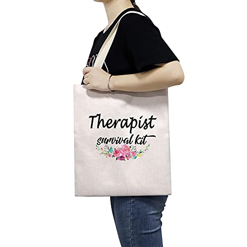 TSOTMO Psychology Gifts Therapist Gifts Mental Health Canvas Tote Bag Therapi...