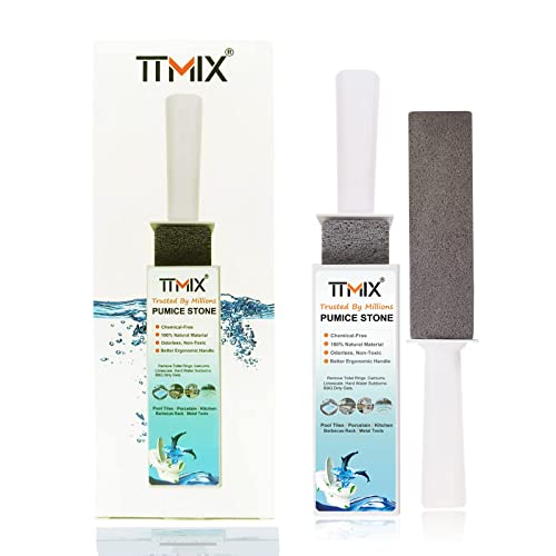 Pumice Stone for Toilet Cleaning, Pumice Stones Brush with Handle and Holder ...