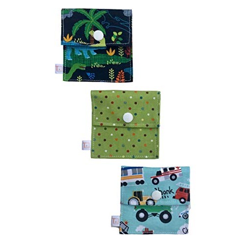 Tubie Pockets Feeding Tube NG NJ Securing Holder Pouch Dinosaur & Truck Theme...