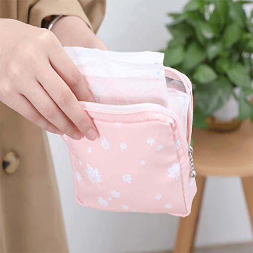 Sanitary Napkin Storage Bag,2pcs Menstrual Cup Pouch,Cotton Cloth Portable Sa...