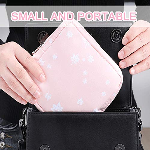 Sanitary Napkin Storage Bag,2pcs Menstrual Cup Pouch,Cotton Cloth Portable Sa...