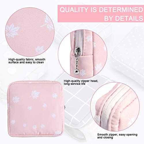 Sanitary Napkin Storage Bag,2pcs Menstrual Cup Pouch,Cotton Cloth Portable Sa...