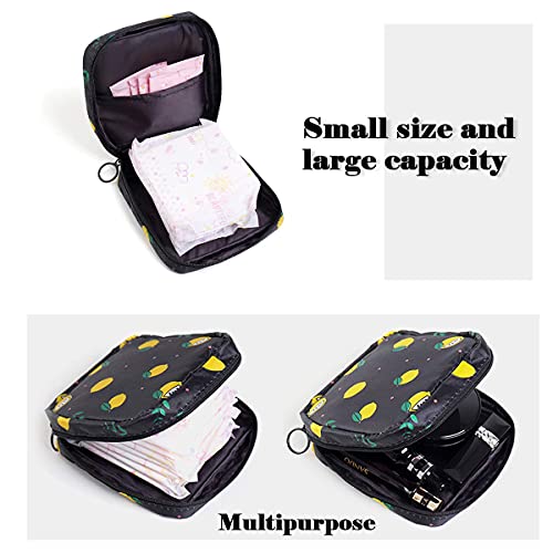 Sanitary Napkin Storage Bag,Menstrual Cup Pouch,2pack Portable Oxford Cloth S...