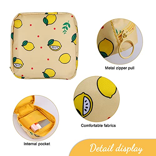 Sanitary Napkin Storage Bag,Menstrual Cup Pouch,2pack Portable Oxford Cloth S...
