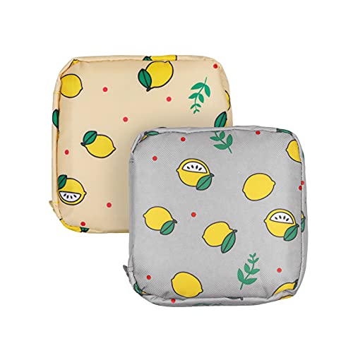 Sanitary Napkin Storage Bag,Menstrual Cup Pouch,2pack Portable Oxford Cloth S...