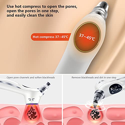 Blackhead Remover Pore Vacuum Skin Care Cleaner Facial Comedone Extractor Ele...
