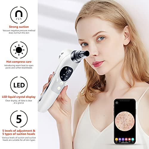 Blackhead Remover Pore Vacuum Skin Care Cleaner Facial Comedone Extractor Ele...