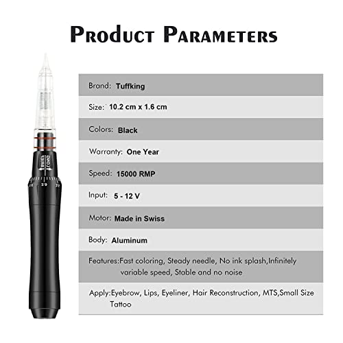 Permanent Makeup Machine Kits with Cartridge Needles Eyeliner Eyebrow Practic...