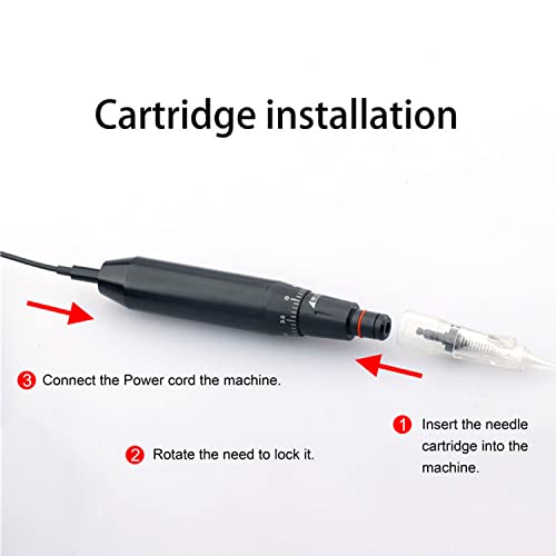 Permanent Makeup Machine Kits with Cartridge Needles Eyeliner Eyebrow Practic...