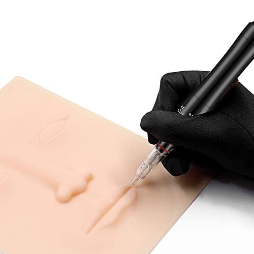 Permanent Makeup Machine Kits with Cartridge Needles Eyeliner Eyebrow Practic...