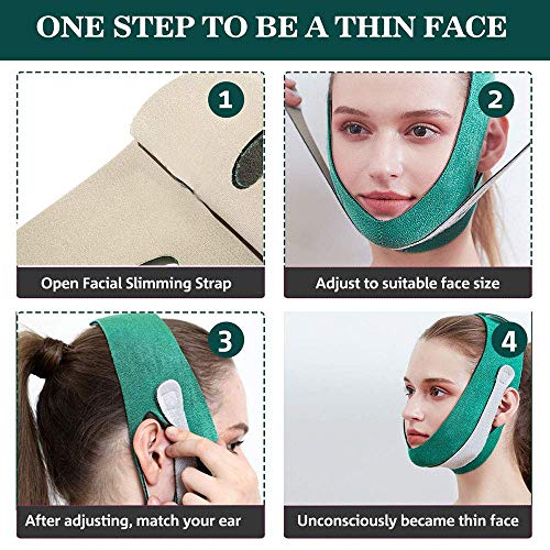 Double Chin Reducer, Contour Tightening and Anti-Wrinkle Face Slimmer Strap, ...