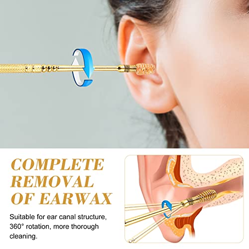 Ear Wax Removal, 360° Spiral Ear Pick for Ear Massage and Cleaning, Reusable ...