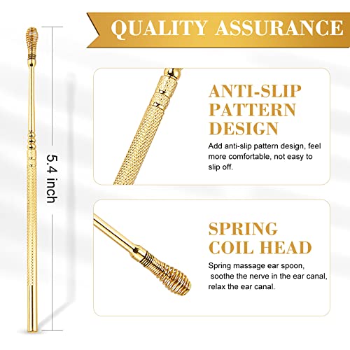 Ear Wax Removal, 360° Spiral Ear Pick for Ear Massage and Cleaning, Reusable ...