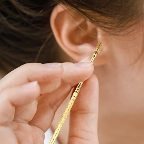 Ear Wax Removal, 360° Spiral Ear Pick for Ear Massage and Cleaning, Reusable ...