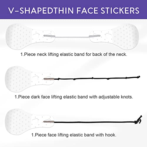 Invisible Face Lift Tape, Double chin Sticker,Adhesive Tape Make-Up Face Lift...