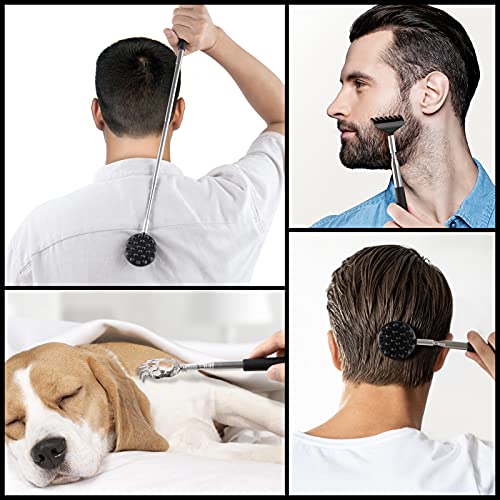 Telescoping Back Scratcher with 3Pcs Detachable Heads, Tukuos Portable Extend...