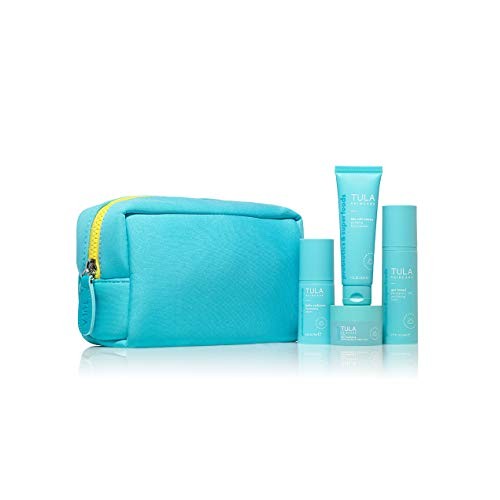 TULA Skin Care Discovery Kit (Travel-Size) | Face Wash, Day & Night Face Mois...