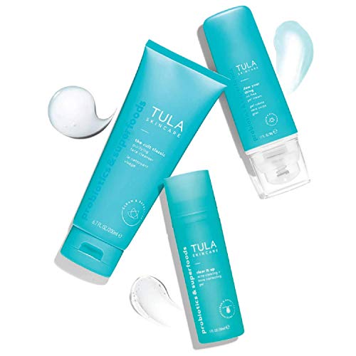 TULA Skin Care Stay Balanced Level 1 Acne Clearing Routine | Effective 3 Piec...