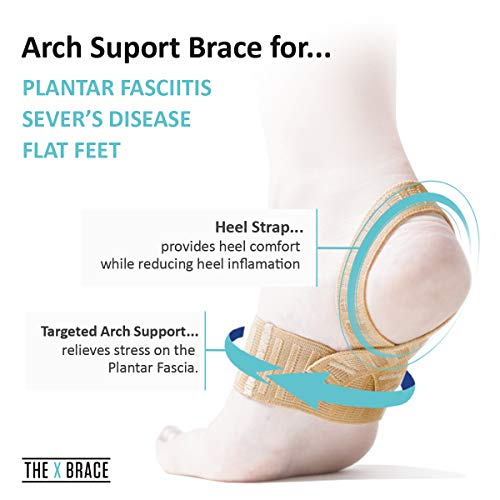 Tuli’s X Brace, Arch Support Brace and Compression for Sever's Disease, Plant...