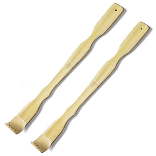 TungSam 2 PCS Self-Therapeutic Bamboo Back Scratchers (17 inches)