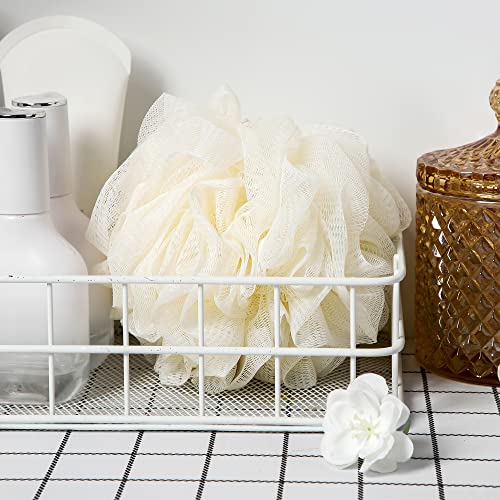 TungSam Bath Loofah Sponge, Pack of 4 Mesh Pouf Body Shower Scrubber. (Multi-...