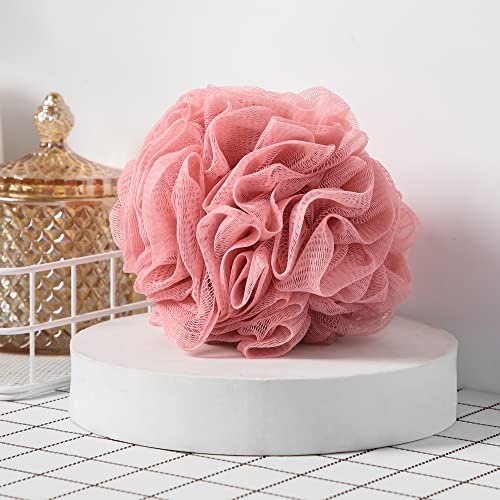 TungSam Bath Loofah Sponge, Pack of 4 Mesh Pouf Body Shower Scrubber. (Multi-...