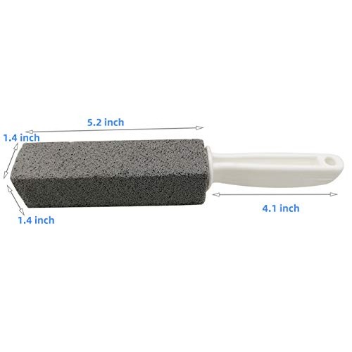Tuodeal Pumice Stone for Toilet Bowl Cleaning with Handle Pumice Toilet Brush...