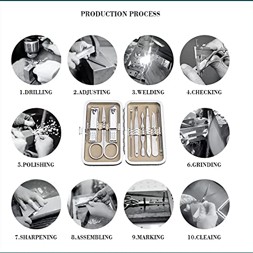 Stainless Steel Nail Clippers, Nail Clippers Set, Super Sharp and Sturdy Nail...