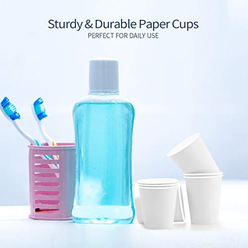 300Pack 4oz Disposable Paper Cups, Espresso Cups，Small Mouthwash Cups ,Hot/C...