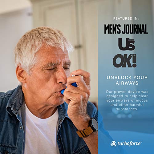 Turboforte Lung Expansion Mucus Relief Exerciser Flutter Valve Device - Breat...