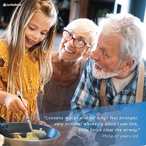 Turboforte Lung Expansion Mucus Relief Exerciser Flutter Valve Device - Breat...