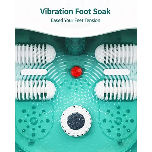 Foot Spa, Turejo Foot Bath Massager with Heat O₂ Bubbles Vibration 6 in 1, De...