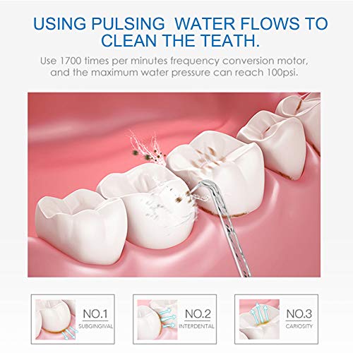 Dental Water Flosser nozzles, TUREWELL 7PCS Replacement Standard and Function...