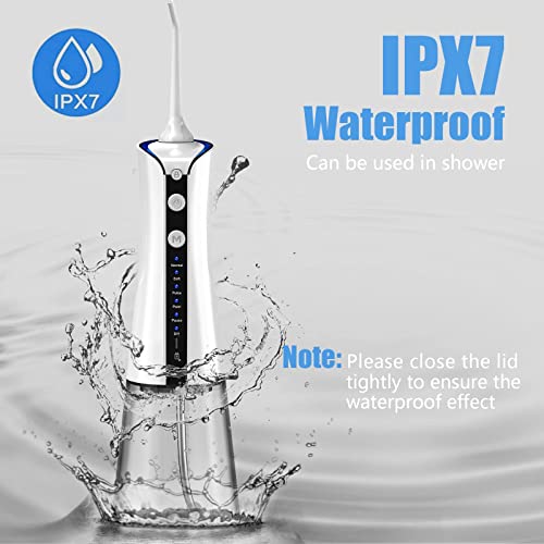 TUREWELL Water Dental Flosser Cordless, Oral Irrigator for Teeth Cleaner, 5 J...
