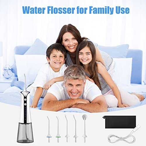 TUREWELL Water Dental Flosser Cordless, Oral Irrigator for Teeth Cleaner, 5 J...