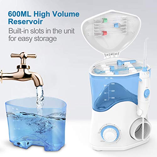 TUREWELL Water Dental Oral Irrigator for Teeth/Braces,10 Pressure Levels Wate...