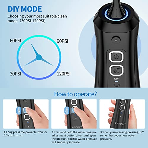 Water Flossing Cordless, Oral Irrigator for Teeth Care, Portable Water Teeth ...