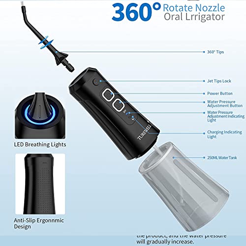 Water Flossing Cordless, Oral Irrigator for Teeth Care, Portable Water Teeth ...